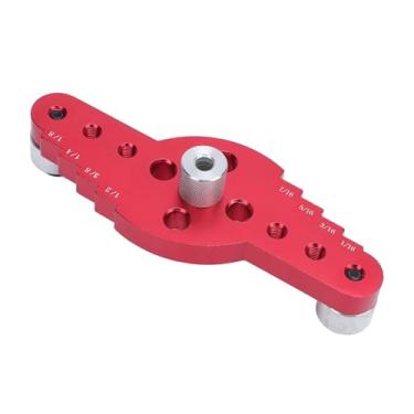 Imagem de Gabarito de Cavilha Autocentrante, Posicionador de Perfuração de Furo Reto Autocentrante, Guia de Broca Localizador de Gabarito de Cavilha para Carpintaria, Ferramentas de