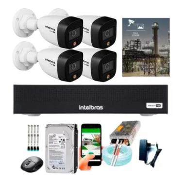 Imagem de Kit 4 Câmeras Intelbras Fullcolor 1220 Dvr Intelbras 3004