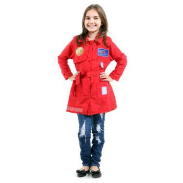 Imagem de Fantasia DPA Vermelha Infantil Luxo - Detetives do Prédio Azul - Gloob