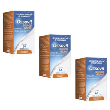 Imagem de Kit 3 Vitamina Cálcio+Vitamina D 60Cpr Ossovit - Arte Nativa