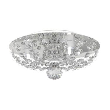 Imagem de Plafon de Cristal Legitimo Redondo 23cm Lavabo Corredor Hall Sala Loft