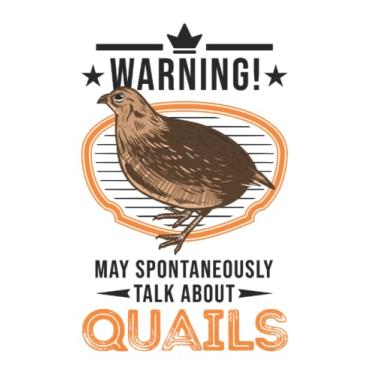 Imagem de Wachtel Notizbuch: May spontaneously talk about Quails Wachtel / 6x9 Zoll / 120 karierte Seiten