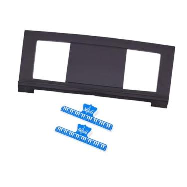 Imagem de Suporte de música para teclado, leve, leitura, livro, música, portátil, suporte de página para amantes de música, iniciantes, Clipes Azuis