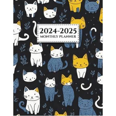 Imagem de 2024-2025 Monthly Planner: Two Year Calendar Schedule Organizer, January 2024 - December 2025 (24 Months) with Federal Holidays, Cats cover