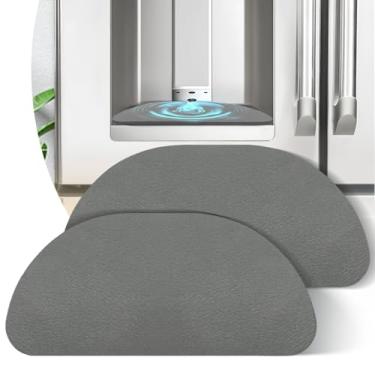 Imagem de LOPNUR Bandeja coletora de geladeira pacote com 2: coletor de gotejamento de geladeira cortável, dispensador de água de geladeira, tapete absorvente de geladeira, acessórios de geladeira para Samsung