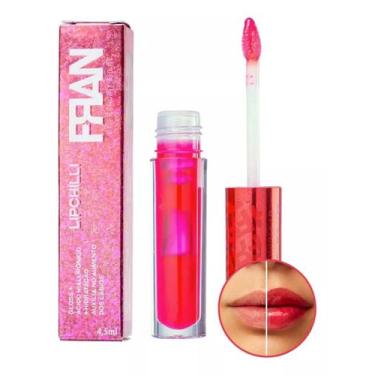 Imagem de Gloss Batom Vermelho Hidratante Para Volume de Lábios Lipchilli Fran b