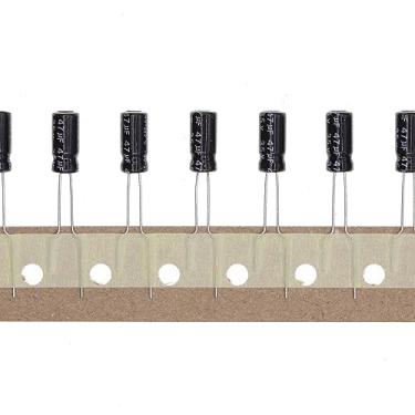 Imagem de 100PCS 35V 47UF Capacitor eletrolítico de alumínio plug-in 5x11 5 * 11mm 35 Volt 47 UF