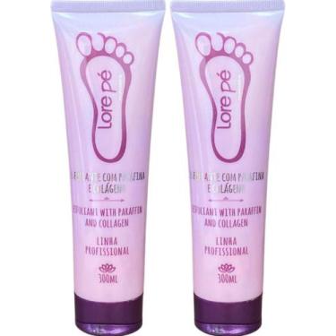 Imagem de ESFOLIANTE COM PARAFINA E COLÁGENO SPA DOS PÉS 300ml - LORE PÉ Kit 2 u