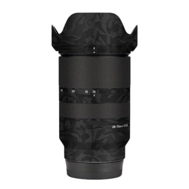 Imagem de Adesivo de lente de câmera antiarranhões para Tamron 28-75 mm F2.8 Di Ill RXD adequado para Sony Mount Camera Coat Wrap película protetora corporal capa protetora F/2.8 28-75 2.8 (Shadow Camo Black)