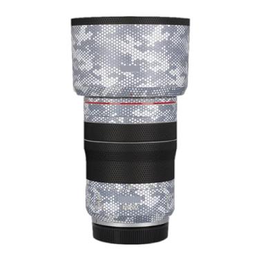 Imagem de Adesivo de corpo de lente de câmera para Canon RF 70-200 mm F4 L is USM Vinyl Wrap Film Skin Anti-Scratch Decorativo Decalque Protetor Revestimento 70-200 4 (Cinza Mamba Branco)