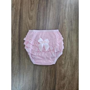 Imagem de Calcinha infantil bunda rica rosa - feminino - tamanho pp  0032 - bran