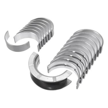 Imagem de ACROPIX Kit de rolamento principal e biela Nº LFY111SEO/LFY111SGO para Ford Mondeo 2001-2009 Rolamento da haste do virabrequim do motor metal prateado 18 peças