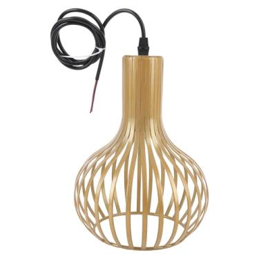 Imagem de Luzes de Suspensão da Cozinha Pingente de Fazenda Moderna Lâmpada de Suspensão Com Gaiola de Metal 1 Luminária, Instalação Fácil de Luz Vintage para a Sala de Estar para Sala de