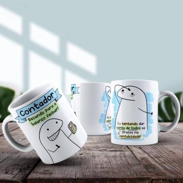 Imagem de Caneca De Porcelana 325ml Flork Profissões Masculino Contador