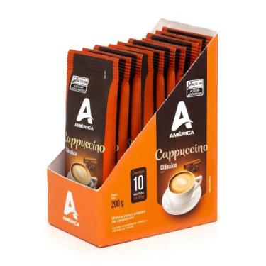 Imagem de Cappuccino América Clássico 10 Sachês de 20g cada