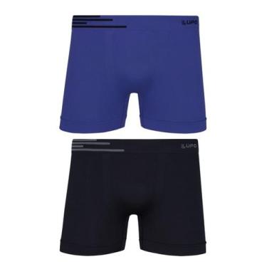 Imagem de Kit/2 Cueca Boxer Lupo 00436-088 Adulto Sem Costura Microfibra T. P/GG