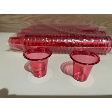 Imagem de Cálice copinho para santa ceia 10ml colorido vermelho pacote com mil u