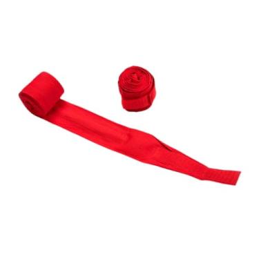 Imagem de Colaxi 2pcs boxe envolve a proteção de pulso para adultos de boxe de algodão respirável envolve luvas internas para fitness karatê interno MMA, 3m Vermelho