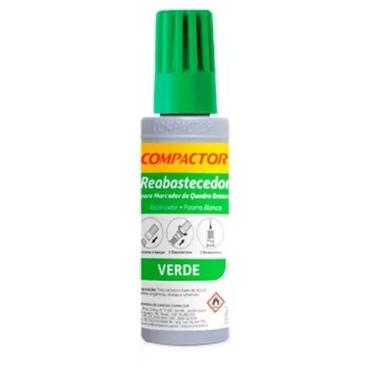 Imagem de Reabastecedor p/ Pincel Quadro Branco 30ml Verde Compactor