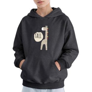 Imagem de Moletom Infantil Canguru Menino Algodão Estampa Mr Tall - Samcro Vestu