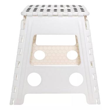 Imagem de Banqueta Banquinho Banco Plastico Retratil Portatil Dobravel Multiuso 45cm