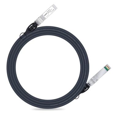 Imagem de Cabo Twinax 10G SFP+, cabo passivo de cobre de conexão direta (DAC), 3 m (9,84 pés), AWG30, para Cisco SFP-H10GB-CU3M, Meraki, Ubiquiti, Mikrotik, Intel, Fortinet, Netgear, D-Link, Supermicro, TP-Link