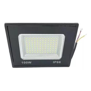 Imagem de Refletor De Led 100w Bivolt Prova D'água Branco Frio Ip66 - AAATOP