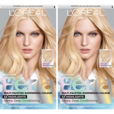 Imagem de Kit de tintura de cabelo L'Oreal Paris Feria Multifacetado 100 Pure Diamond