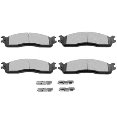 Imagem de SCITOO Pastilhas de freio de cerâmica, 4 peças de kits de freio dianteiros adequados para 2006-2008 para Dodge para Ram 1500, 2003-2008 para Dodge para Ram 2500, 2003-2008 para Dodge para Ram 3500
