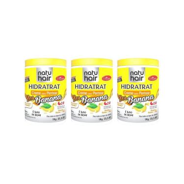 Imagem de Creme Para Pentear Natuhair 1K Yes Banana - Kit Com 3Un