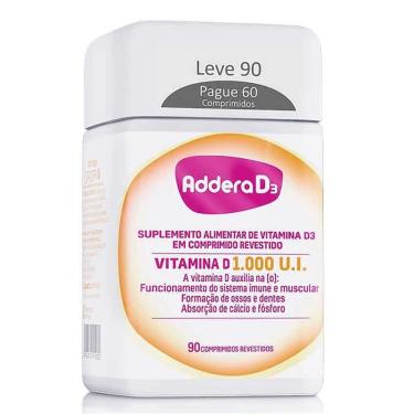 Imagem de Vitamina D Addera D3 1.000Ui Com 90 Comprimidos