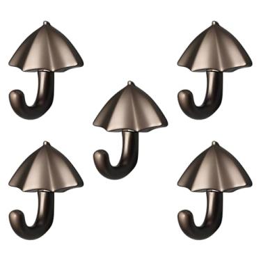 Imagem de Ｂｅｓｇａ 5x ganchos de casaco para parede ganchos decorações cozinha entrada porta chave titular ganchos utilitários para chapéu chave toalha bolsa cachecol, Cinza