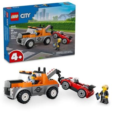 Imagem de LEGO City Great Vehicles Caminhão de Reboque e Conserto de Carro Esportivo 60435