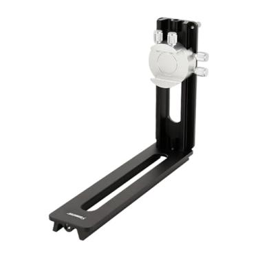 Imagem de BaotyJie L Câmera de câmeras de suporte Profissional Placa de liberação rápida Horizontal vertical para tripés Video de vídeo Camcorder de vídeo, Preto