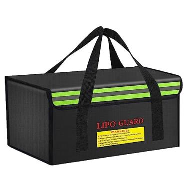 Imagem de CNDHDOK Bolsa De Bateria Para Bicicleta Elétrica 450*250*250 Mm, Carregamento À Prova Fogo, Lipo Grande Capacidade Armazenamento, E Transporte Baterias Lipo, Armazenamento Segura Fogo Viagens Escrit