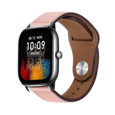 Imagem de Pulseira Couro 20mm Compatível Xiaomin Amazfit Gts 4 Mini - TECH KING,
