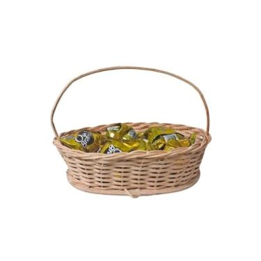 Imagem de Cesta Oval de Vime Páscoa M 24 x 16 x 16,5-01 Unidade