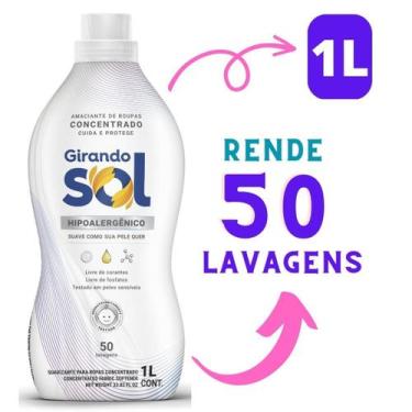 Imagem de Kit c/ 2 Amaciante Hipoalergenico Girando Sol 1L
