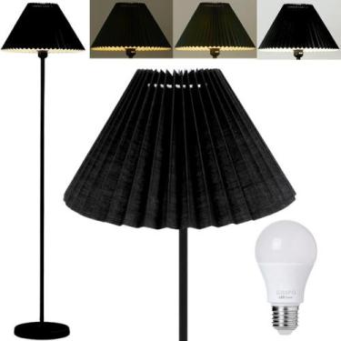 Imagem de Luminária Piso Chão Coluna 148Cm Metal Gimpo Kjtd-720-Preto