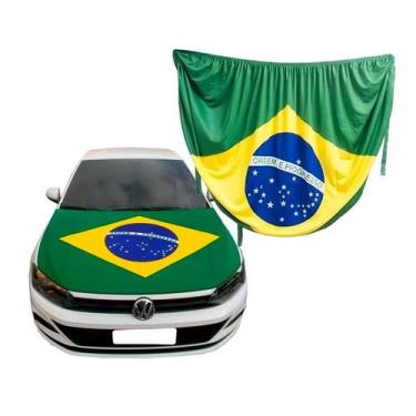 Imagem de Bandeira do Brasil Oficial  Capô com Elástico Tecido Poliéster 190x90c