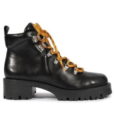 Imagem de Bota Coturno Cano Baixo Couro Lançamento Schutz Cor:;Tamanho:37-Feminino