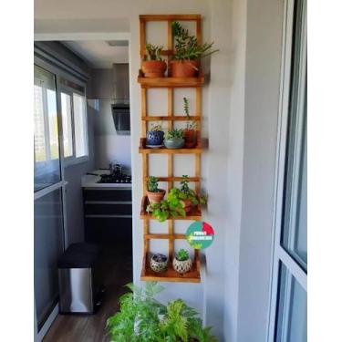 Imagem de Prateleira, floreira, jardim vertical, painel de plantas P1 - Minha Ja