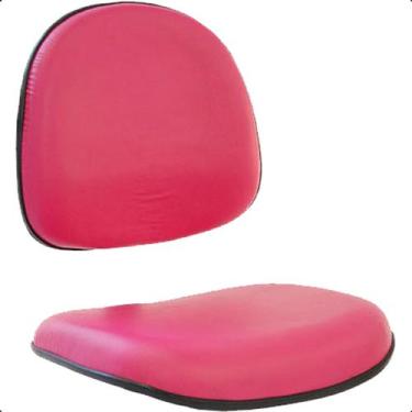 Imagem de Conj Assento Encosto Rosa Cadeira Executiva material sintético - ESCRI