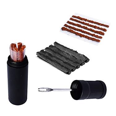 Imagem de Yuauy 20 peças para 2 tamanhos de kit de reparo de pneu sem câmara de ar tiras de recargas de corda plugues de 1,5 mm 3,5 mm de perfuração de emergência para bicicletas de estrada e mountain bikes