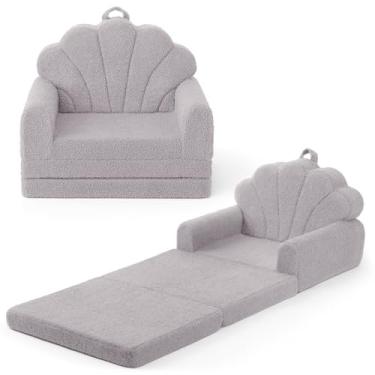 Imagem de Blissful Diary Sofá infantil dobrável, cadeira e espreguiçadeira confortável 2 em 1 para leitura, soneca, sala de jogos, sofá infantil para crianças de 1 2 a 3 anos ou mais, presente de aniversário de