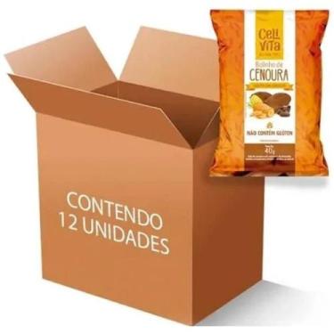Imagem de Bolinho de Cenoura coberto com Chocolate display 12uni de 40g - Celivi