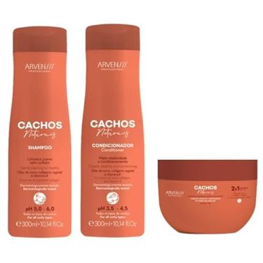 Imagem de Kit Arvensis Cachos Naturais Shampoo 300ml, Condicionador 300ml e Máscara 2x1 250g