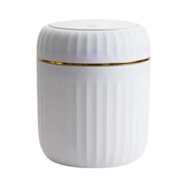 Imagem de Lixeira De Mesa De Plástico Durável Compacta Com Tampa Para Organizado