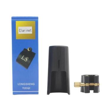Imagem de Bocal De Saxofone Com Tampa De Ligadura, Braçadeira De Couro Com Fivel