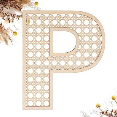 Imagem de She Love Letras De Vime Madeira 8" P Para Decoração Parede, Artesanato, Boho, Berçário, Chá Bebê, Casamento, Quarto, Placas Com Nome, Rústicas Grandes, Casa